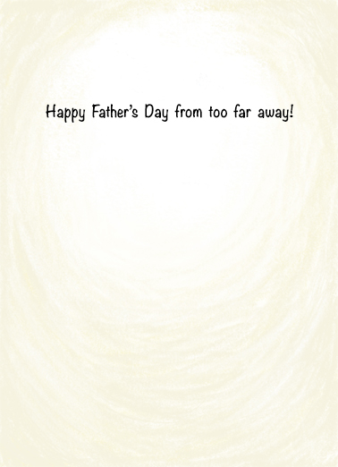 Dad Safe Distance Sweet Card Inside