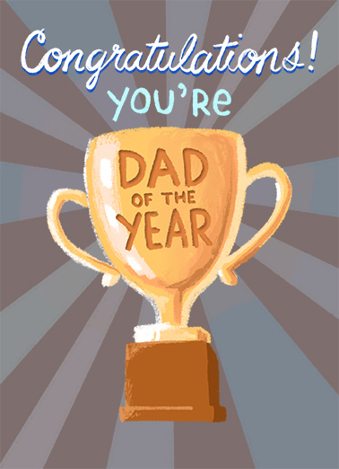 Dad of the Year Father's Day Ecard Cover