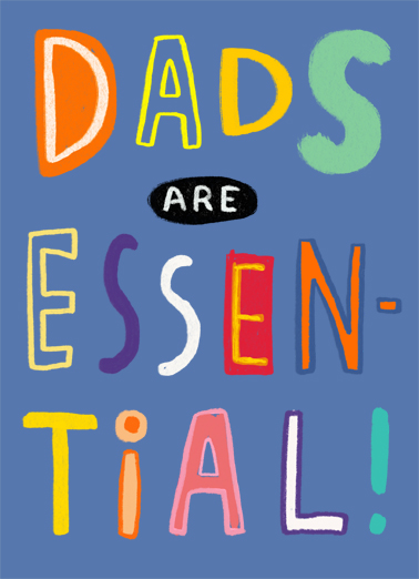 Dads Are Essential Quarantine Ecard Cover