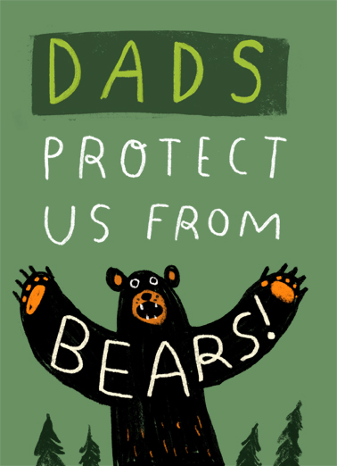 Dads Protect Us  Card Cover