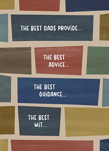 Dads Provide Dad Jokes Card Cover