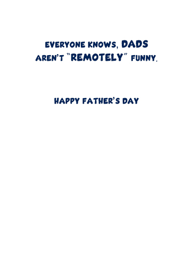 Dads Telling Jokes Father's Day Card Inside