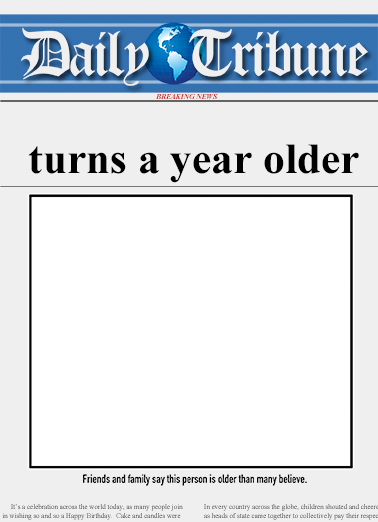 Daily Tribune Guy For Dad Ecard Cover