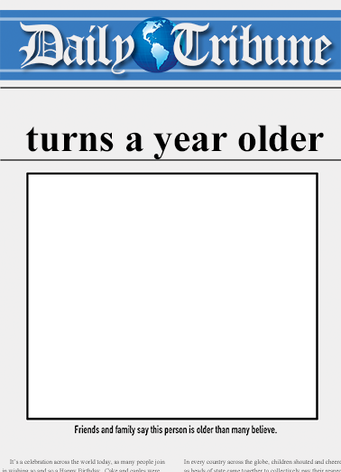 Daily Tribune Aging Ecard Cover