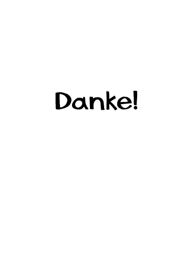 Danke Thank You Ecard Inside