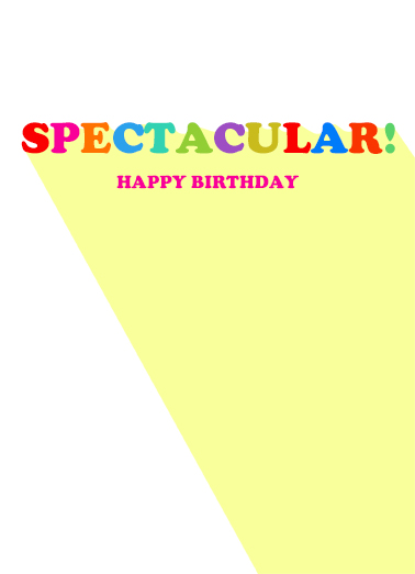 Day Over Spectacular Lettering Ecard Inside