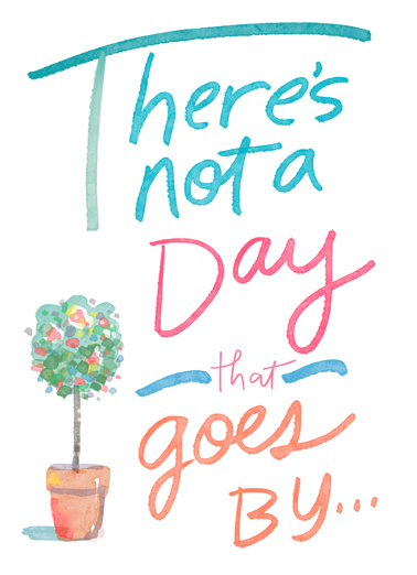 Day That Goes By Flowers Card Cover