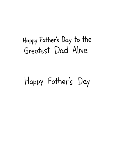 Dead Body Father's Day Card Inside