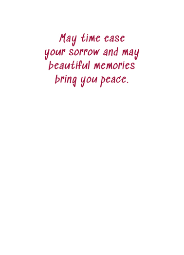 Deepest Sympathy Flowers Sympathy Card Inside