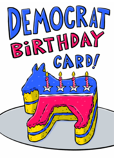 Democrat Card Funny Ecard Cover