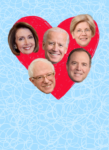 Democrat Heart Republican Card Cover