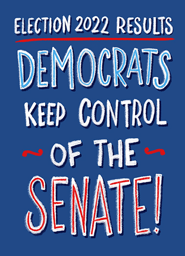 Dems Keep Senate Birthday Ecard Cover