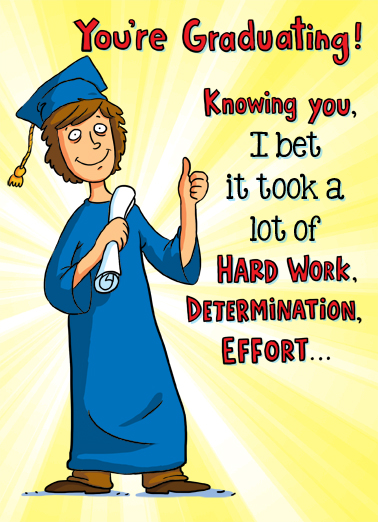 Determination Graduation Ecard Cover