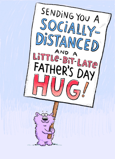 Distanced Hug (Late FD) Cartoons Ecard Cover