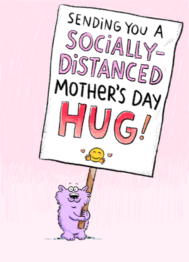 Distanced Hug (MD) Coronavirus Ecard Cover