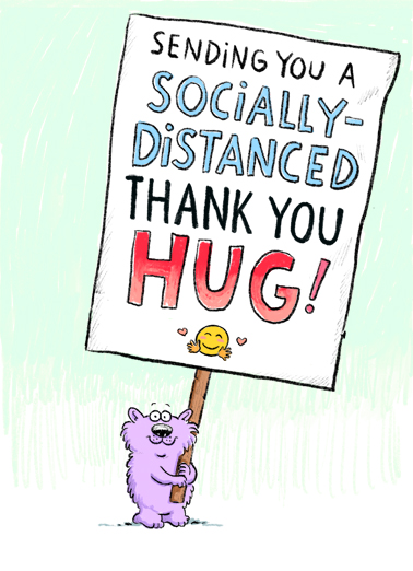 Distanced Hug (TY) Cartoons Card Cover