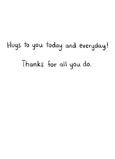 Distanced Hug (TY) Thank You Ecard Inside