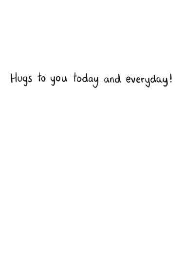 Distanced Hug XMAS Coronavirus Ecard Inside