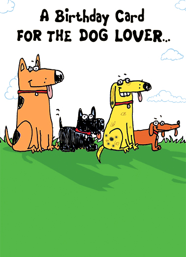 Dog Lover 5x7 greeting Card Cover