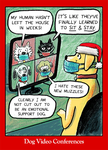 Doggone Christmas Quarantine Ecard Cover