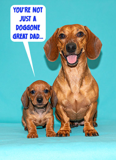 Doggone Great Dad For Dad Ecard Cover