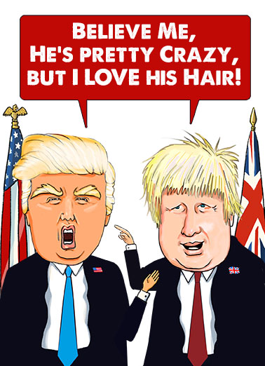 Donald Boris President Donald Trump Ecard Cover