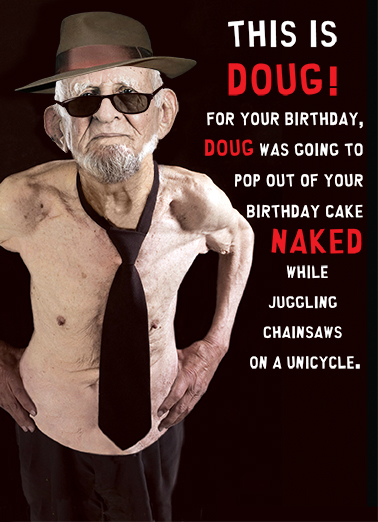 Doug Birthday Card Cover