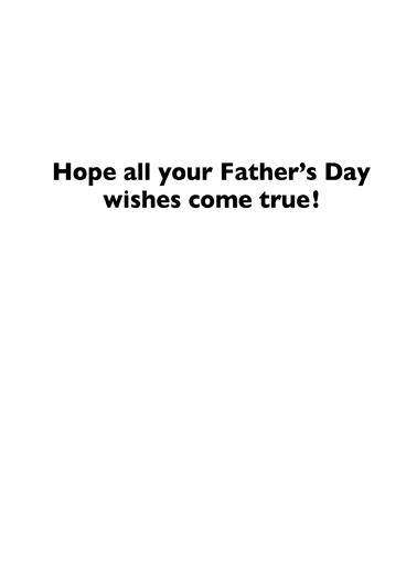 Dow Hits Dad Wishes Card Inside