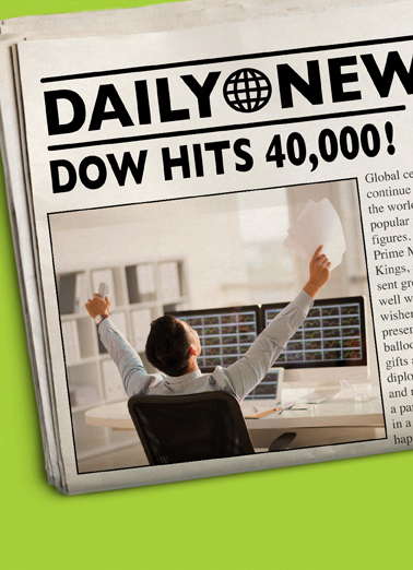 Dow Hits Funny Ecard Cover