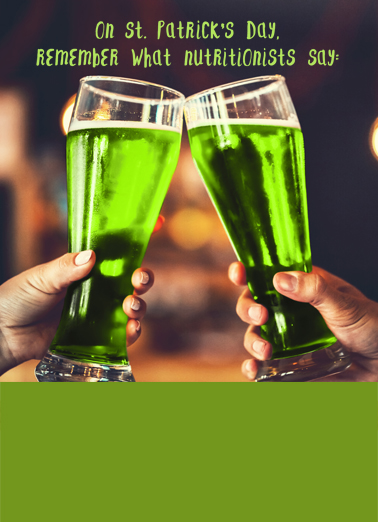 Drink More Green St. Patrick's Day Ecard Cover