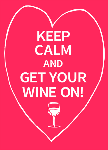 Drink On VAL Wine Ecard Cover