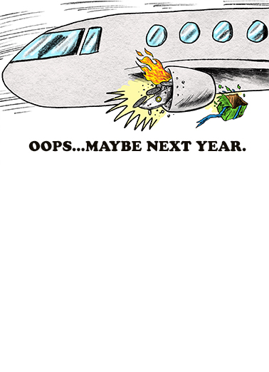 Drone Delivery Birthday Card Inside