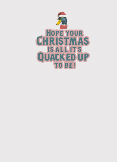 Duck The Halls Christmas Ecard Inside