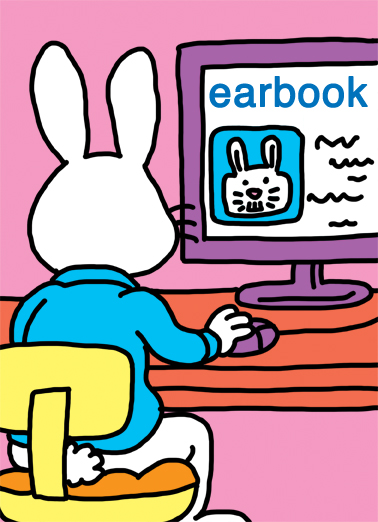 Ear Book Easter Ecard Cover