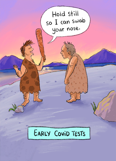 Early Covid Tests Coronavirus Ecard Cover