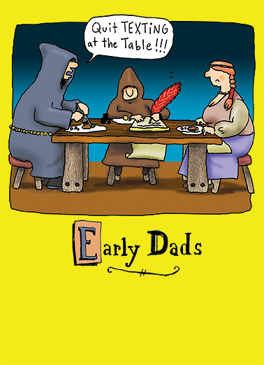 Early Dads Humorous Ecard Cover
