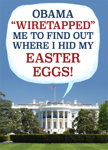 Easter Dummy Funny Political Card Cover