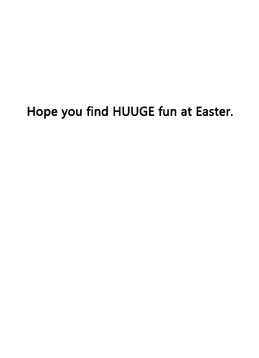 Easter Dummy Funny Political Card Inside