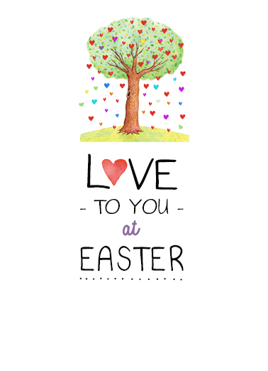 Easter Tree Sweet Card Cover