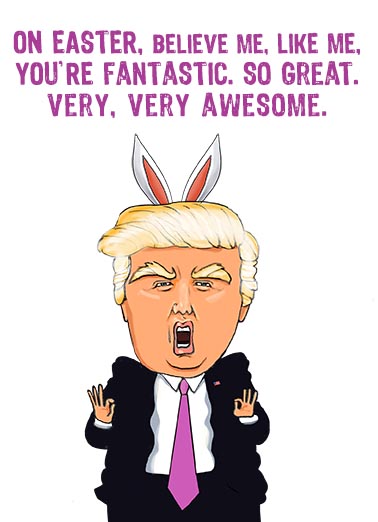 Easter Trump Message Funny Political Ecard Cover