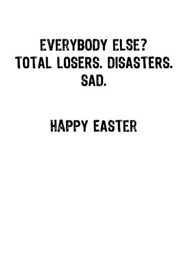 Easter Trump Message Funny Ecard Inside