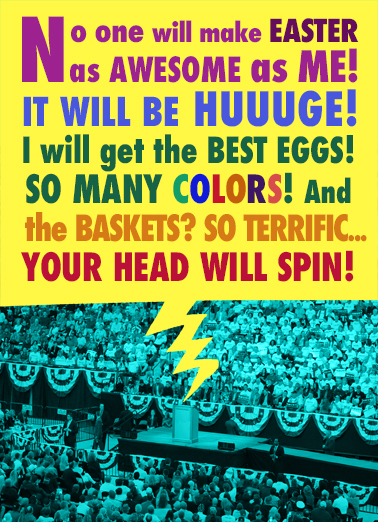 Easter is Huge Funny Political Ecard Cover