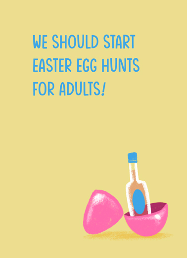 Egg Hunts for Adults Wine Ecard Cover