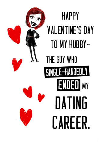 Ended My Dating For Husband Ecard Cover