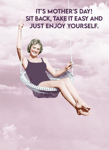 Enjoy Yourself Mother's Day Card Cover