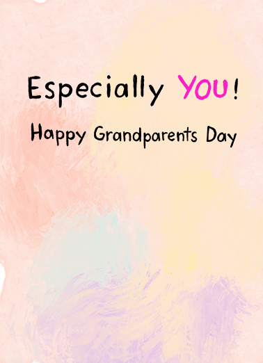 Especially You GP Grandparents Day Card Inside