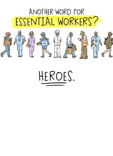 Essential Workers Quarantine Card Cover