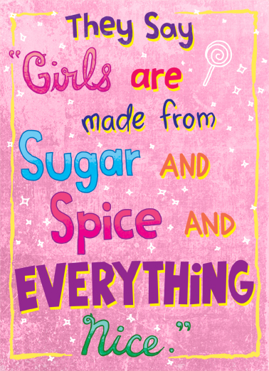 Everything Nice 5x7 greeting Card Cover