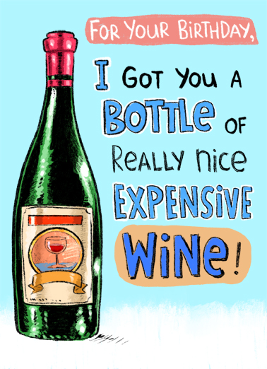 Expensive Wine BDAY Quarantine Ecard Cover