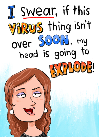 Explode Coronavirus Ecard Cover